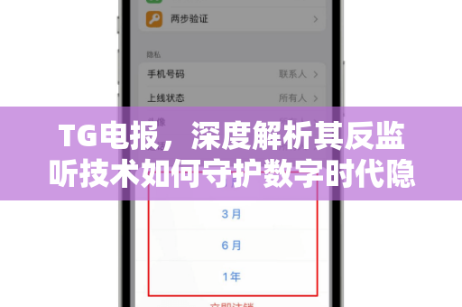 TG电报，深度解析其反监听技术如何守护数字时代隐私安全