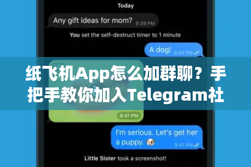 纸飞机App怎么加群聊？手把手教你加入Telegram社群-第1张图片-Telegram官网-纸飞机官网下载-多平台官方版本
