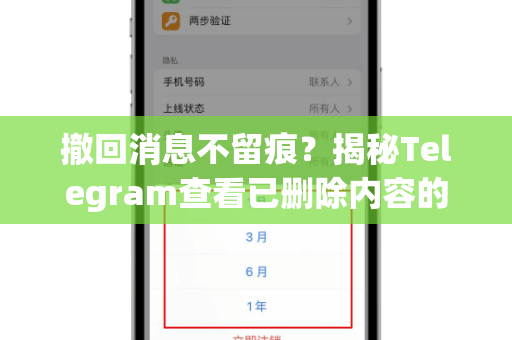 撤回消息不留痕？揭秘Telegram查看已删除内容的终极方法-第1张图片-Telegram官网-纸飞机官网下载-多平台官方版本