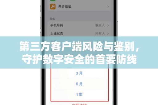 第三方客户端风险与鉴别，守护数字安全的首要防线