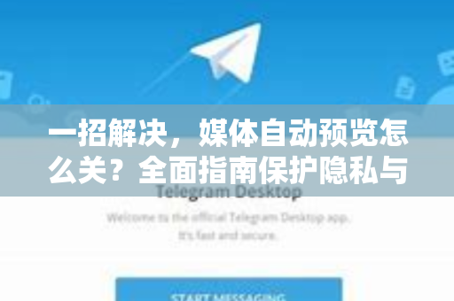 一招解决，媒体自动预览怎么关？全面指南保护隐私与节省流量-第1张图片-Telegram官网-纸飞机官网下载-多平台官方版本