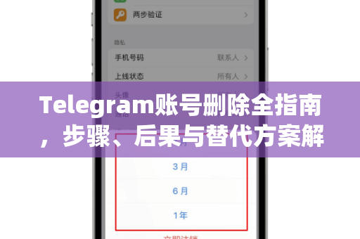 Telegram账号删除全指南，步骤、后果与替代方案解析