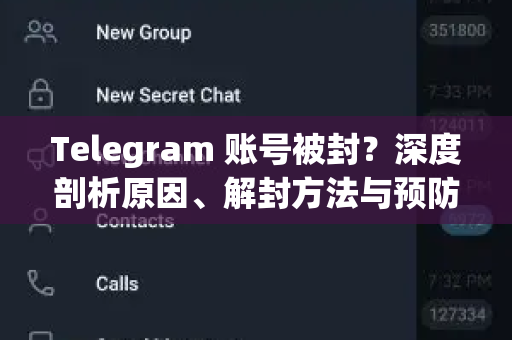 Telegram 账号被封？深度剖析原因、解封方法与预防策略