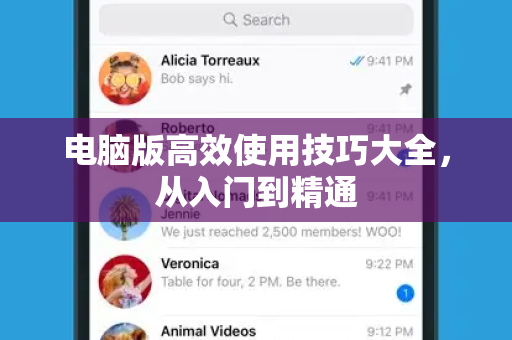 电脑版高效使用技巧大全，从入门到精通-第1张图片-Telegram官网-纸飞机官网下载-多平台官方版本