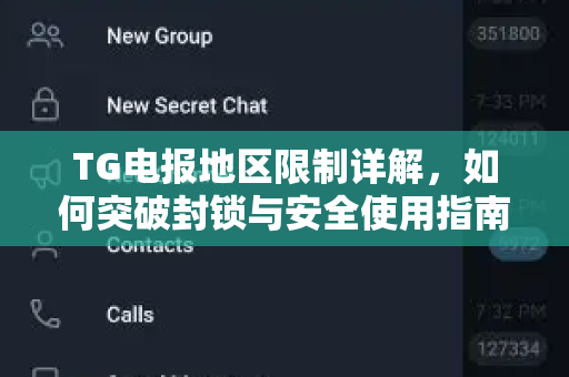 TG电报地区限制详解，如何突破封锁与安全使用指南